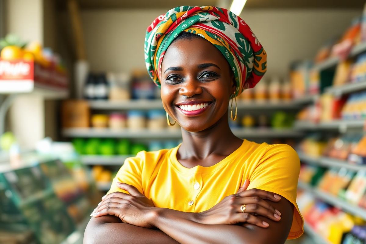 A business owner in her shop